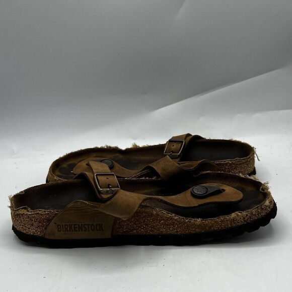 Birkenstock Gizeh Thongs Womens Size 5 R 36 Bronze Brown Germany Made Flat Shoes - Picture 6 of 12